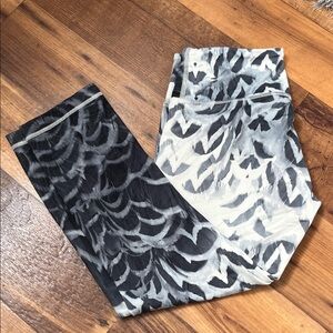 lululemon athletica Black & White Printed Leggings